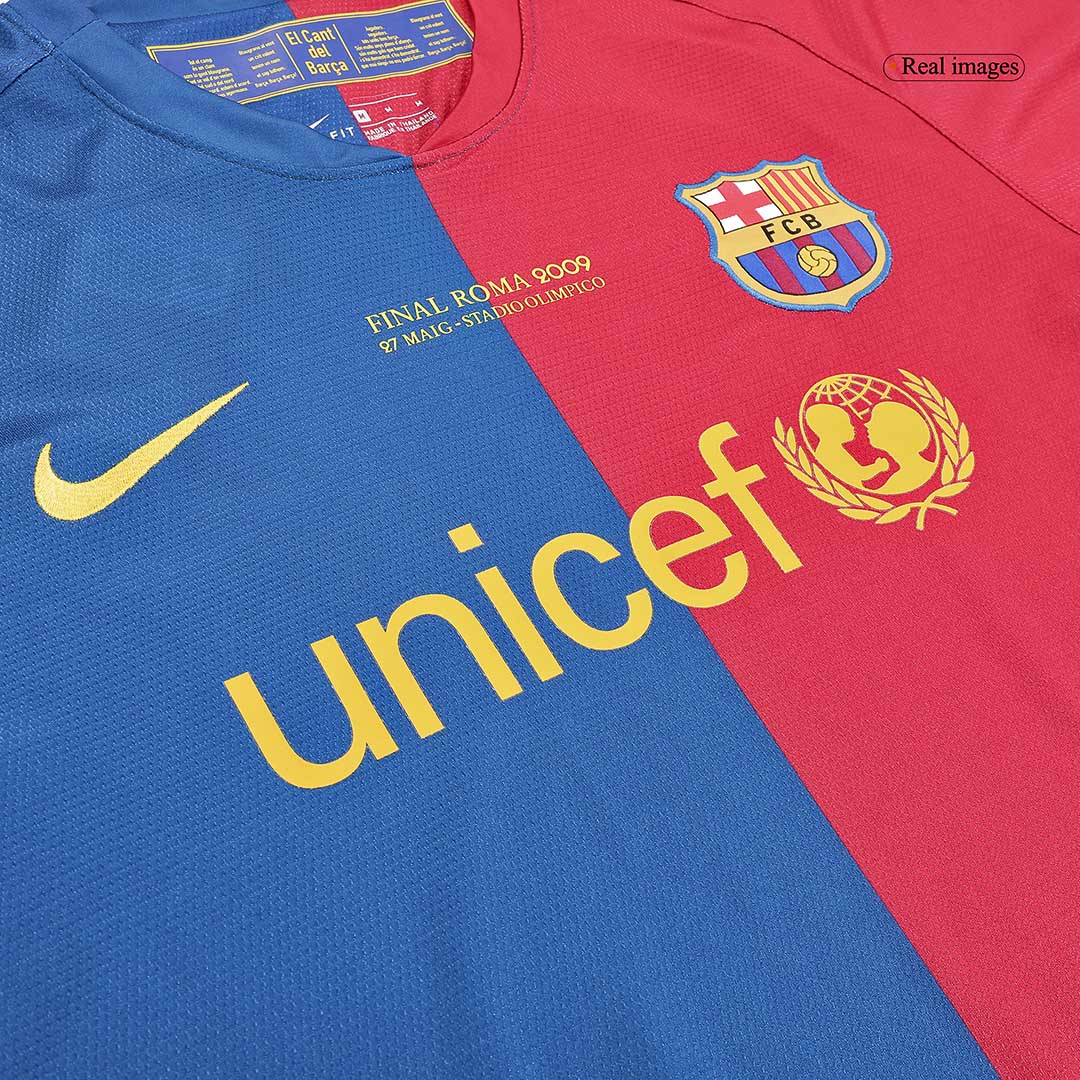 Retro A.INIESTA #8 2008/09 Barcelona Home Long Sleeve Soccer Jersey - Soccerdeal