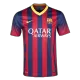 Retro 2013/14 Barcelona Home Soccer Jersey - Soccerdeal
