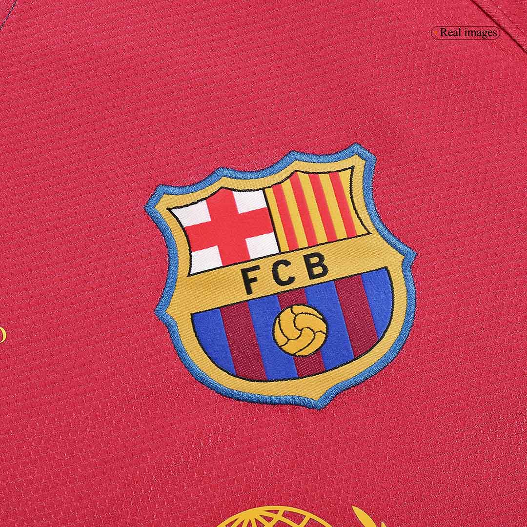 Retro A.INIESTA #8 2008/09 Barcelona Home Long Sleeve Soccer Jersey - Soccerdeal