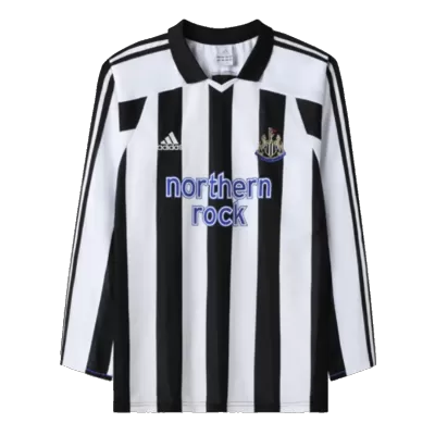 Retro 2003/04 Newcastle Home Long Sleeve Soccer Jersey - Soccerdeal