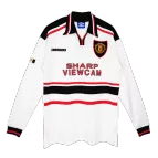 Retro 1998/99 Manchester United Away Long Sleeve Soccer Jersey - soccerdealshop