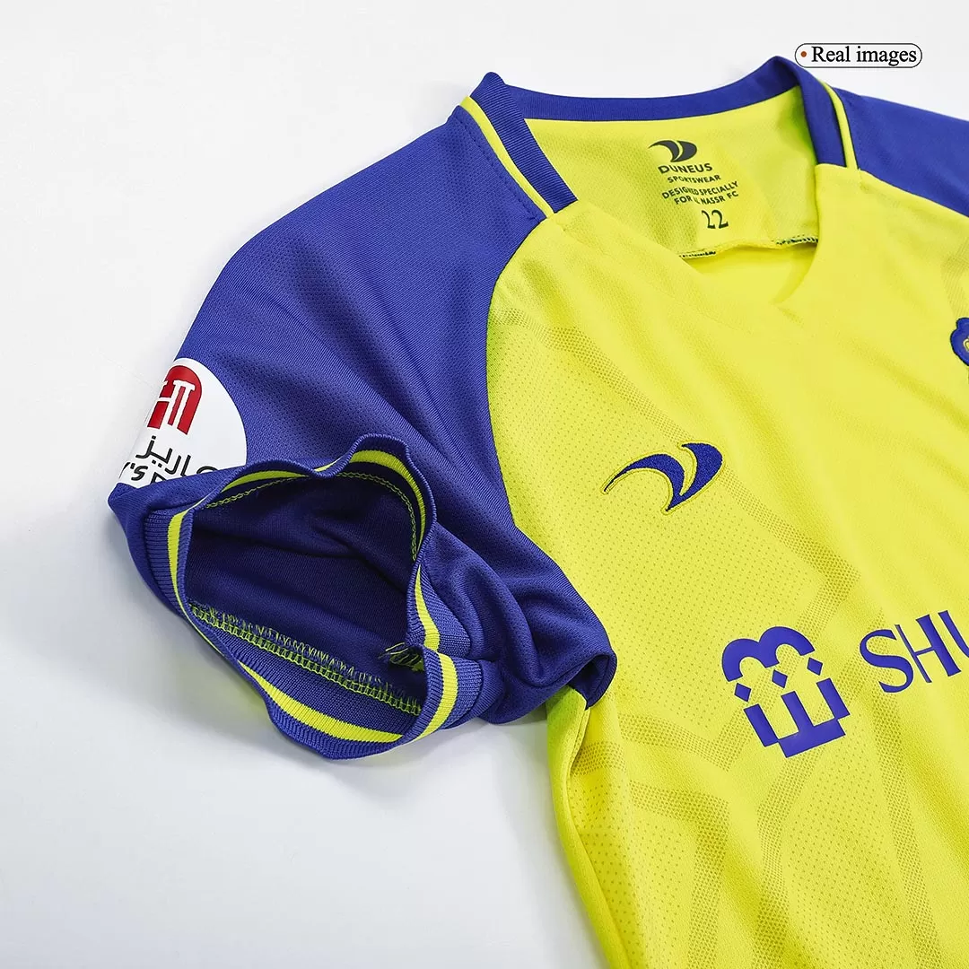Kid's Al Nassr Home Soccer Jersey Kit(Jersey+Shorts) 2022/23 - soccerdealshop