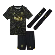 Kid's PSG Fourth Away Soccer Jersey Kit(Jersey+Shorts+Socks) 2022/23 - soccerdealshop