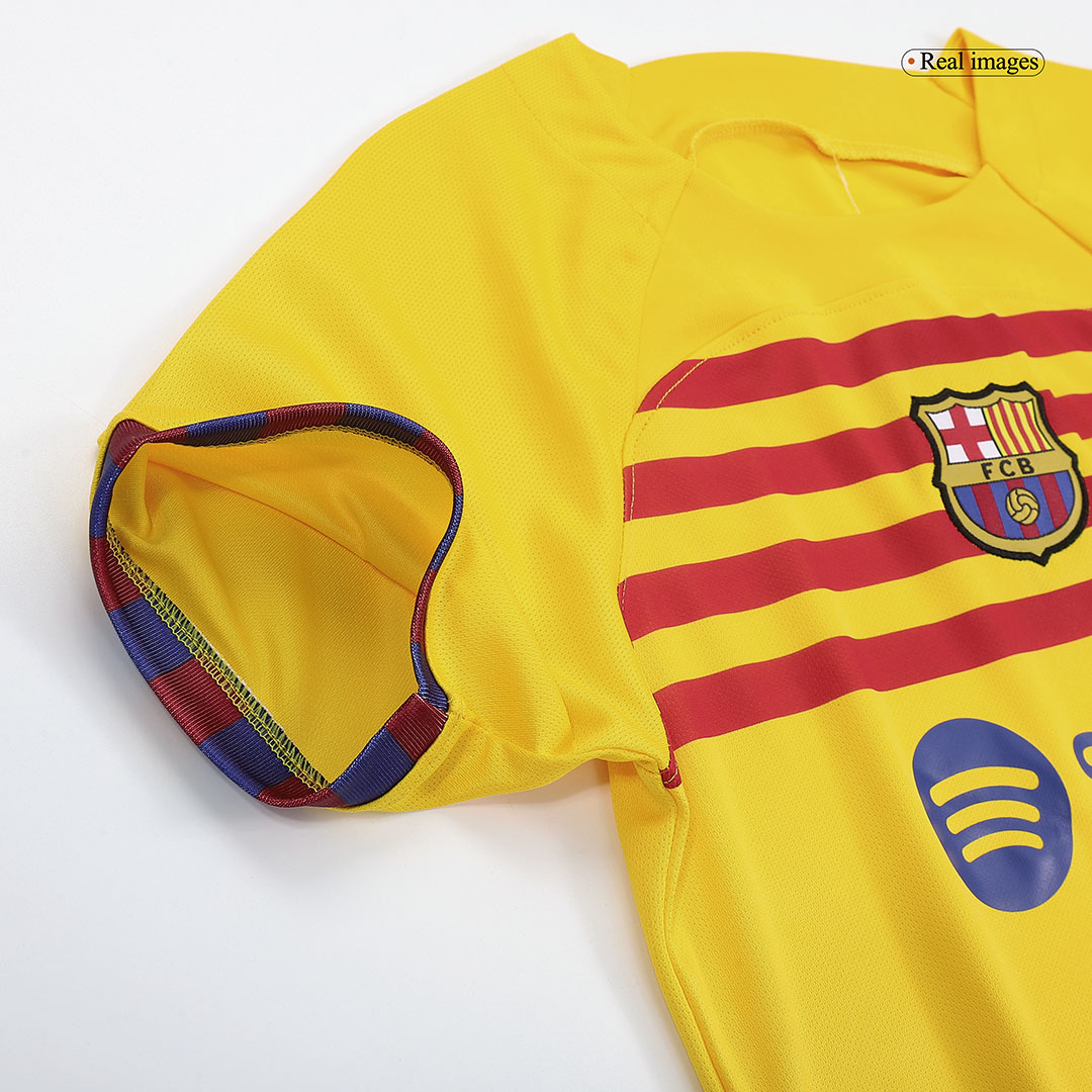 Kid's Barcelona Fourth Away Soccer Jersey Kit(Jersey+Shorts) 2022/23 - soccerdeal