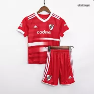Kid's River Plate Away Soccer Jersey Kit(Jersey+Shorts) 2022/23 - soccerdealshop