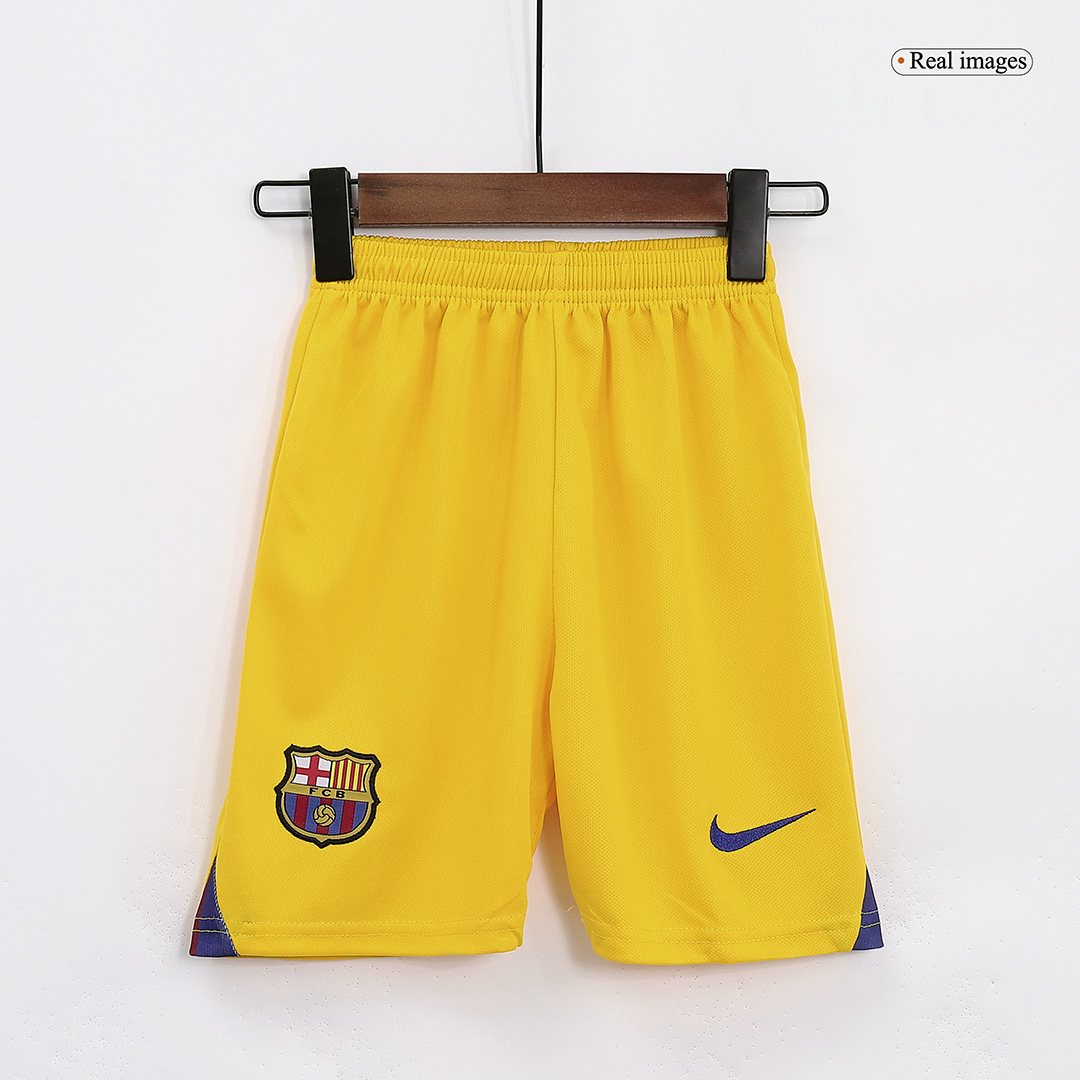 Kid's Barcelona Fourth Away Soccer Jersey Kit(Jersey+Shorts) 2022/23 - soccerdeal
