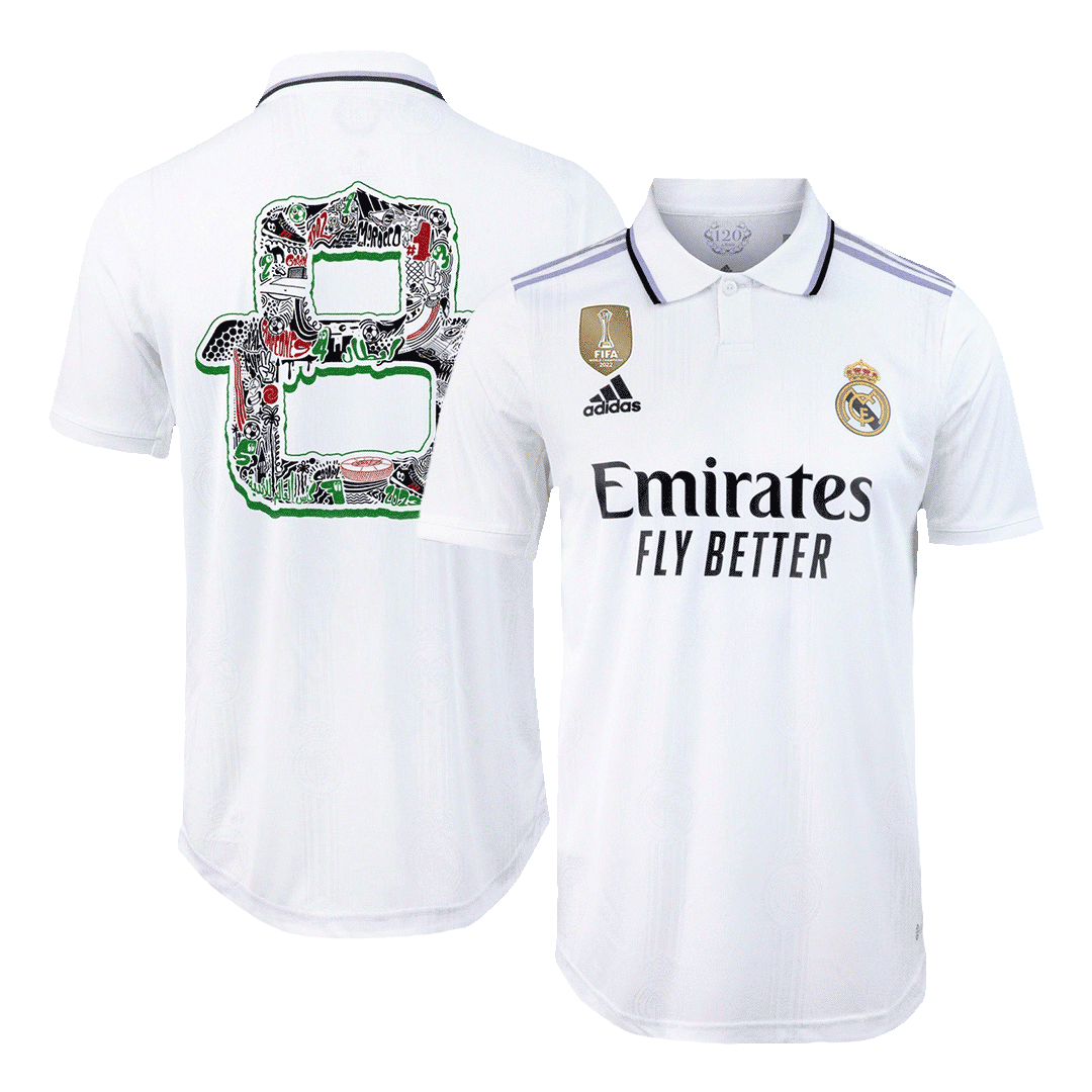 Authentic Unique 8 Real Madrid Special Club World Cup Soccer Jersey