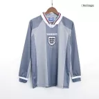 Retro 1996 England Away Long Sleeve Soccer Jersey - soccerdealshop