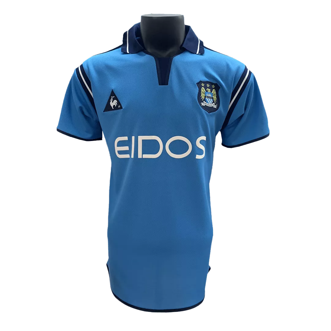 Retro 2001/02 Manchester City Home Soccer Jersey