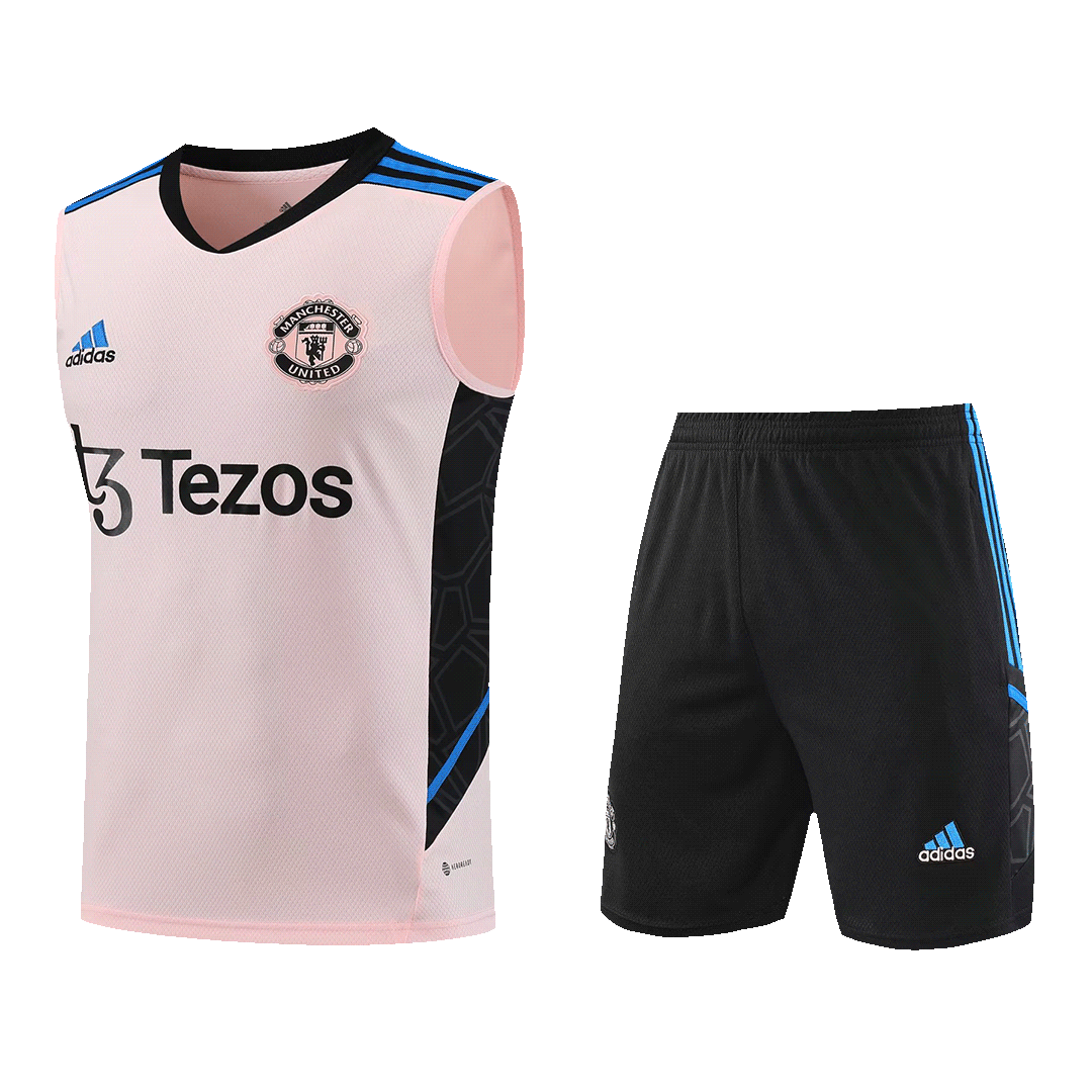 Manchester United Sleeveless Training Kit (Top+Shorts) 2022/23 - soccerdeal