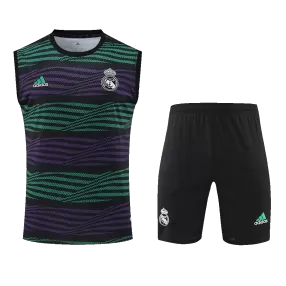 Real Madrid Sleeveless Training Kit (Top+Shorts) 2022/23 - soccerdeal