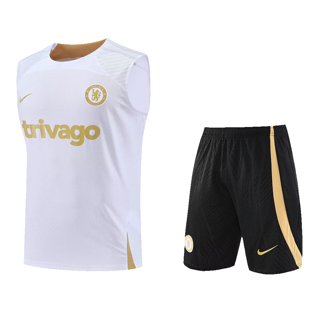 Chelsea Sleeveless Training Kit (Top+Shorts) 2023/24 - soccerdeal