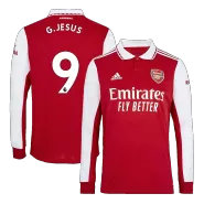 G.JESUS #9 Arsenal Home Long Sleeve Soccer Jersey 2022/23 - soccerdealshop