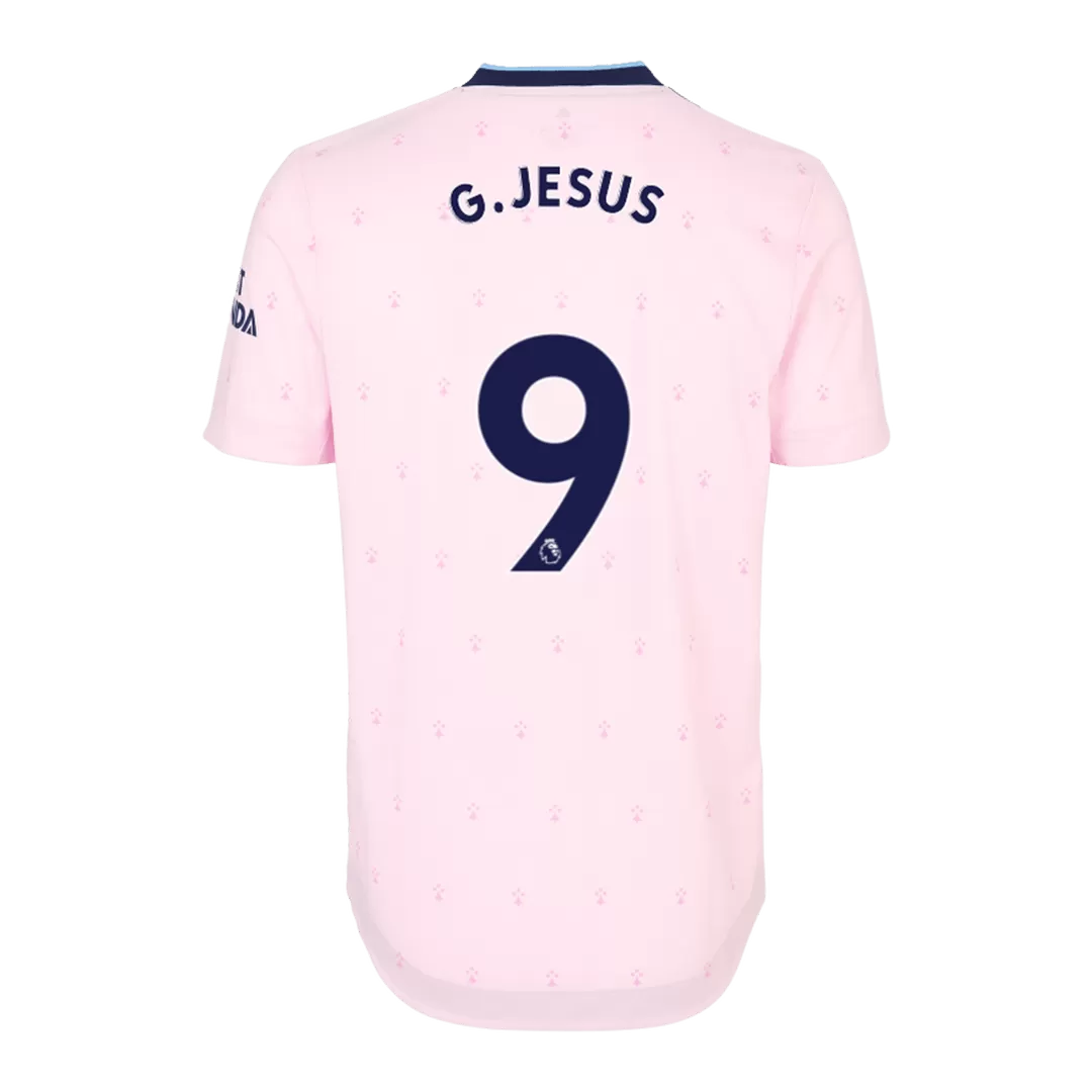 Youth adidas Gabriel Jesus Pink Arsenal 2022/23 Third Replica Player Jersey