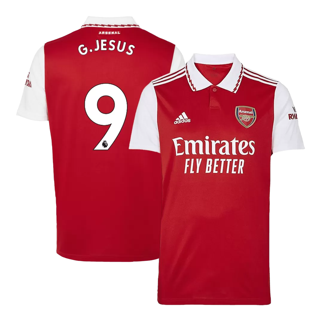 adidas Arsenal Home G.Jesus 9 Jersey 2022-2023 (Premier League)