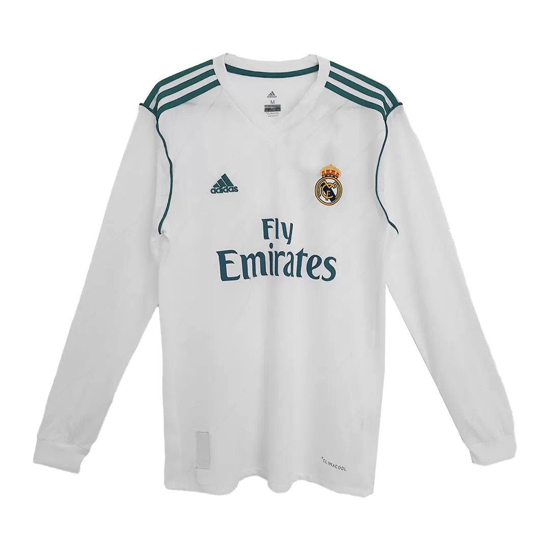 2017 18 Real Madrid 7 RONALDO Home Youth Long Sleeve Soccer Jersey