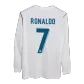 Retro RONALDO #7 2017/18 Real Madrid Home Long Sleeve Soccer Jersey - soccerdealshop