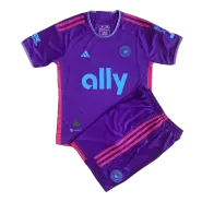 Kid's Charlotte FC Away Soccer Jersey Kit(Jersey+Shorts) 2023 - soccerdealshop