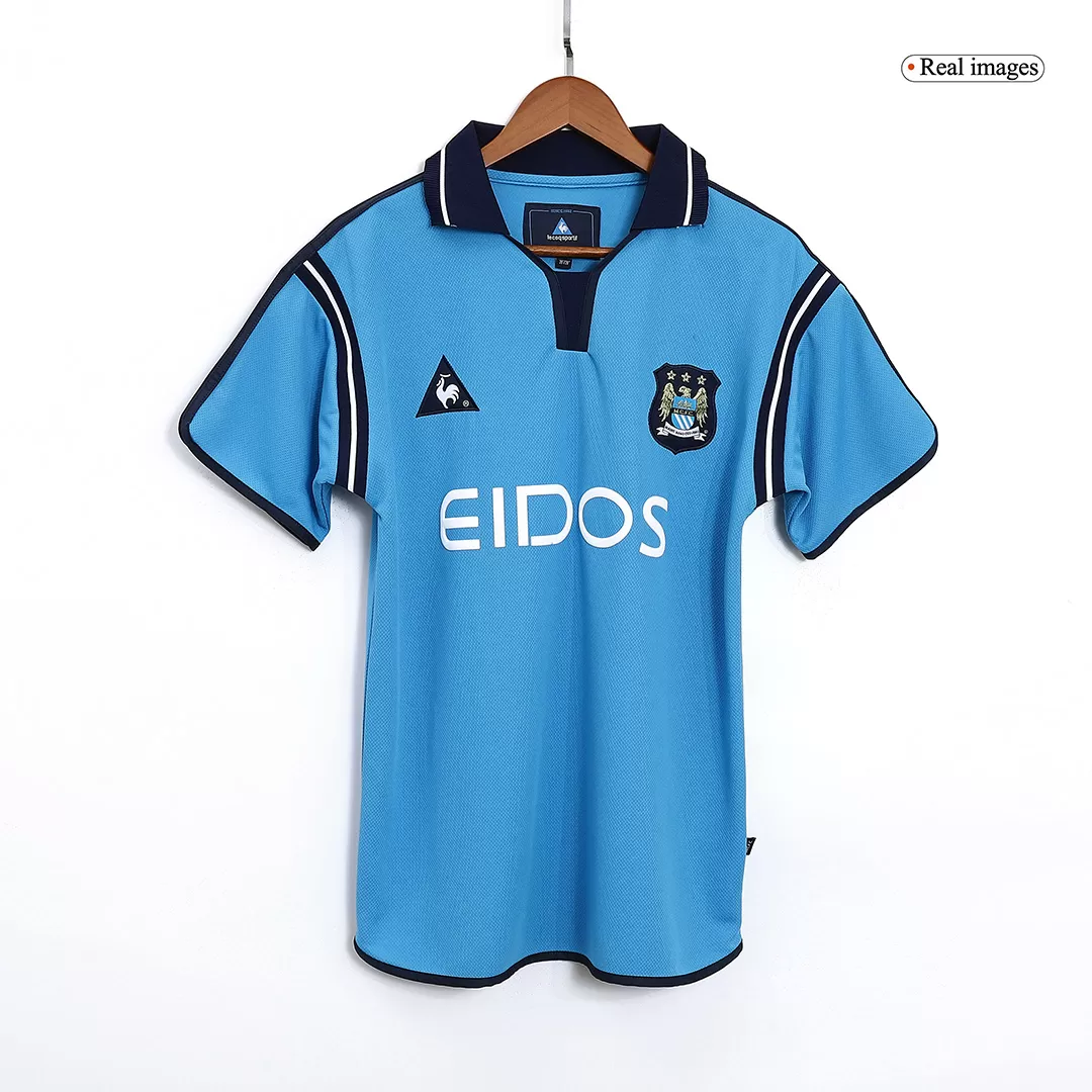 Retro 2001/02 Manchester City Home Soccer Jersey - soccerdealshop
