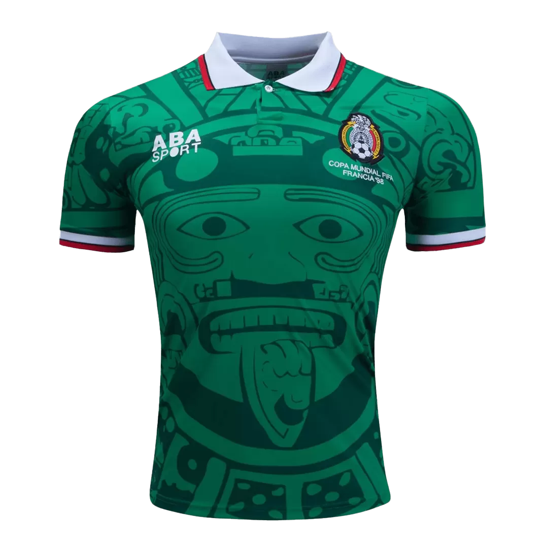 Retro 1998 Mexico Home Soccer Jersey