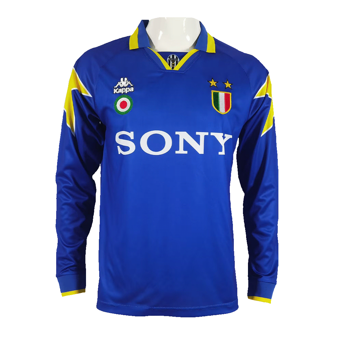 overdrijven fout trek de wol over de ogen Retro 1995/96 Juventus Away Long Sleeve Soccer Jersey