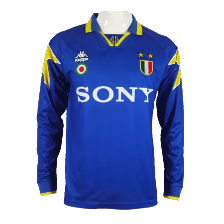 Retro 1995/96 Juventus Away Long Sleeve Soccer Jersey - soccerdeal