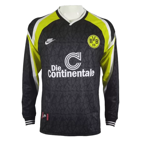 Retro 1995/96 Borussia Dortmund Away Long Sleeve Soccer Jersey