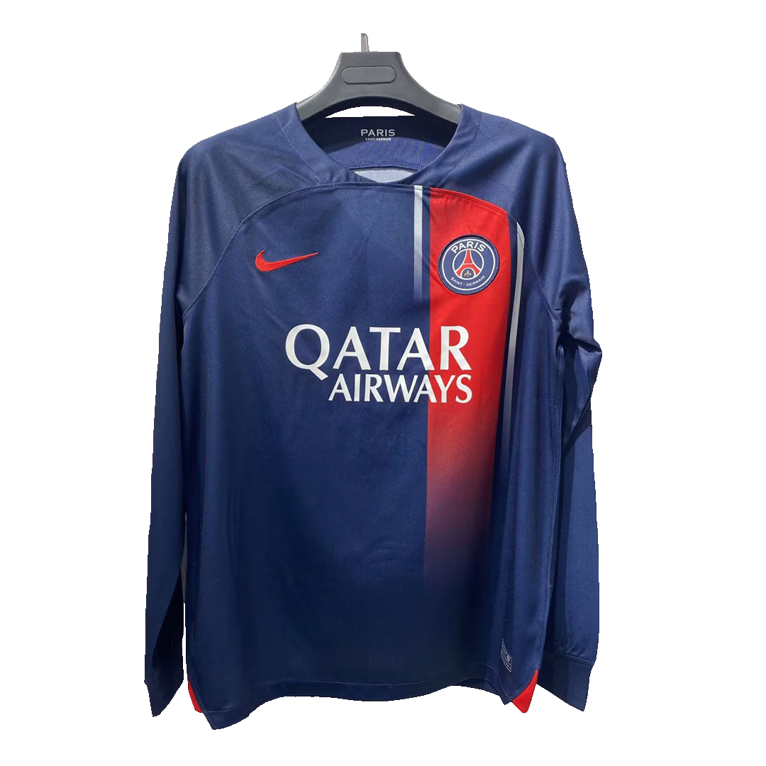 Jordan PSG Home Long Sleeve Soccer Jersey 2021/22