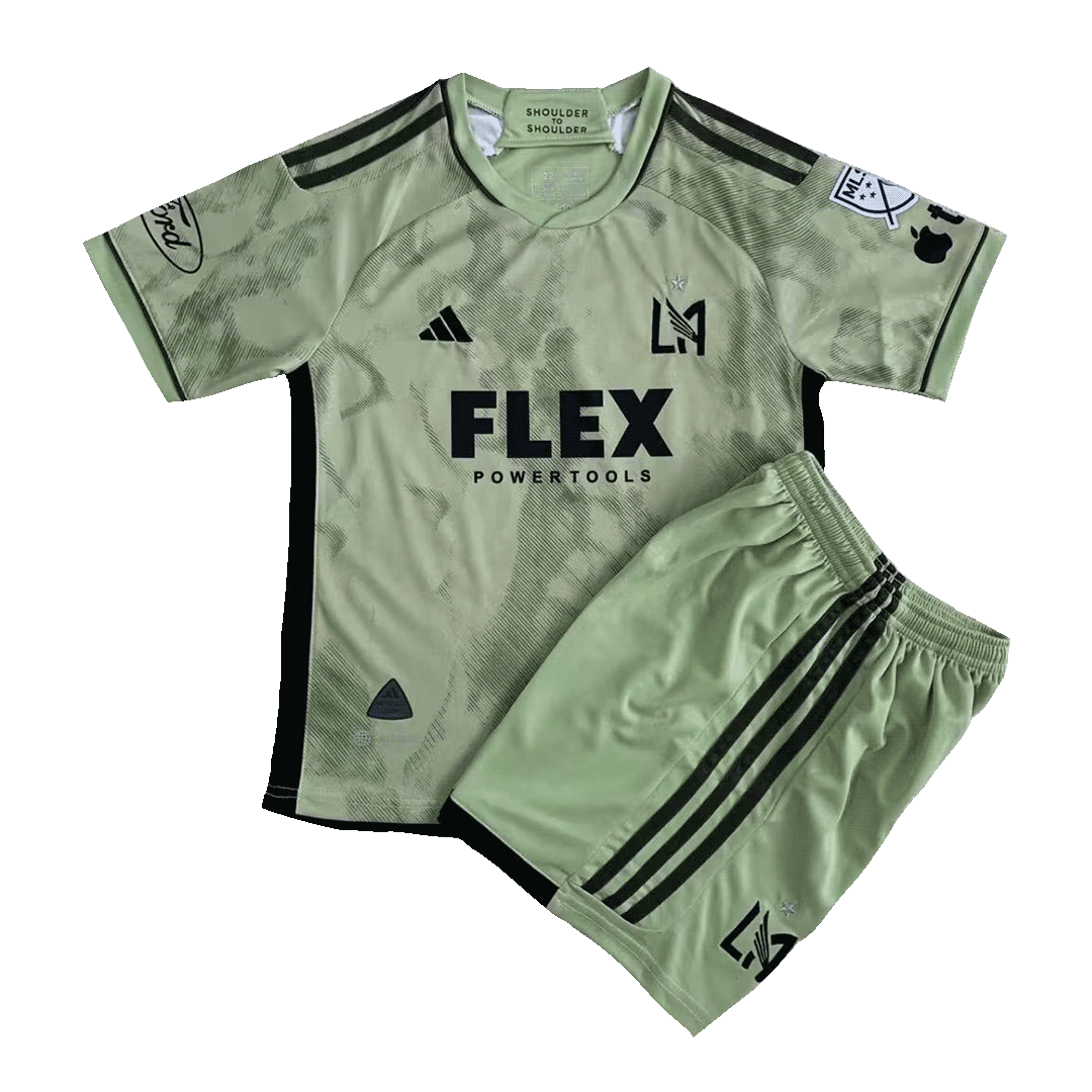 Kid's Los Angeles FC Away Soccer Jersey Kit(Jersey+Shorts) 2023 - soccerdeal