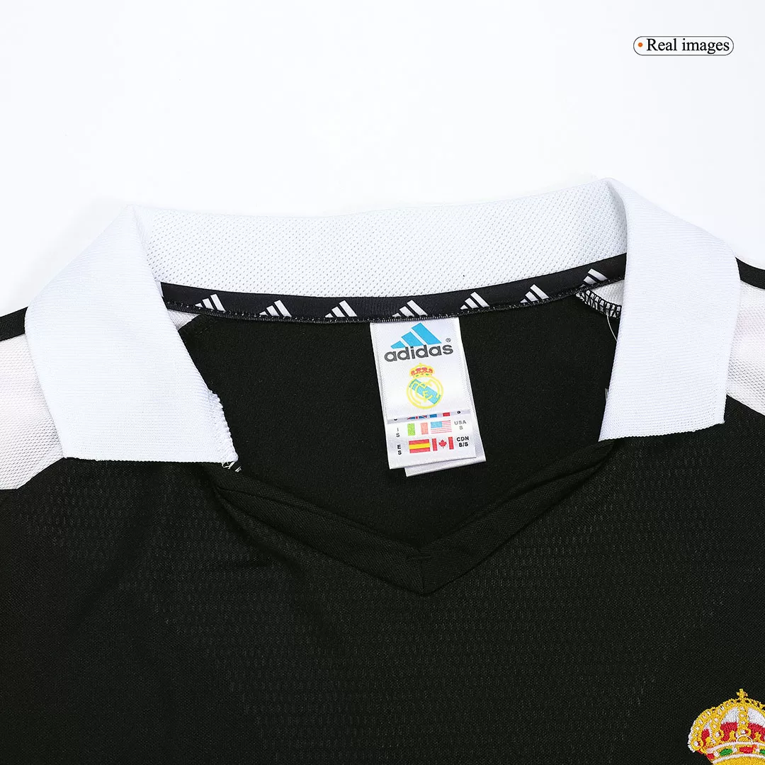 Retro 01/02 Real Madrid Away Black Jersey - Kitsociety