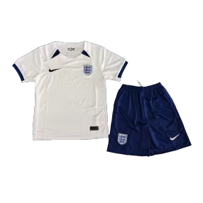 Kid's England Women's World Cup Home Soccer Jersey Kit(Jersey+Shorts) 2023 - soccerdeal