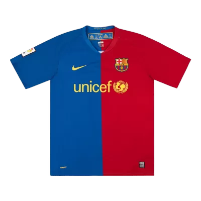 Retro 2008 09 Barcelona Home Long Sleeve Soccer Jersey UCL Final