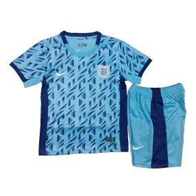 Kid's England Women's World Cup Away Soccer Jersey Kit(Jersey+Shorts) 2023 - soccerdealshop