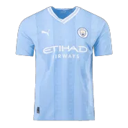 Authentic Manchester City Home Soccer Jersey 2023/24 - soccerdealshop