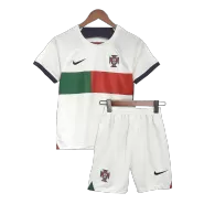 Kid's Nike Portugal Away Soccer Jersey Kit(Jersey+Shorts) 2022/23 - soccerdealshop