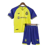 Kid's Al Nassr Home Soccer Jersey Kit(Jersey+Shorts) 2022/23 - soccerdealshop