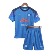 Kid's Napoli Home Soccer Jersey Kit(Jersey+Shorts) 2022/23 - soccerdealshop