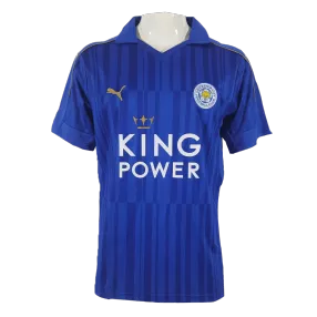 Retro 2016/17 Leicester City Home Soccer Jersey - soccerdeal