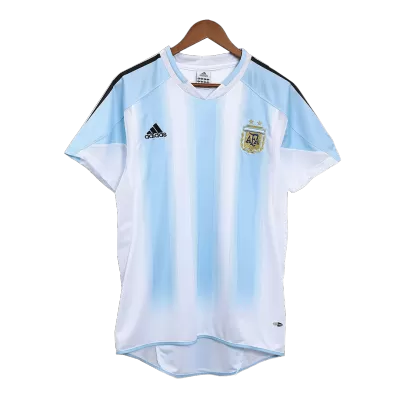 Retro 2004/05 Argentina Home Soccer Jersey - Soccerdeal