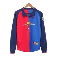 Retro 1999/00 Barcelona Home Long Sleeve Soccer Jersey - soccerdealshop