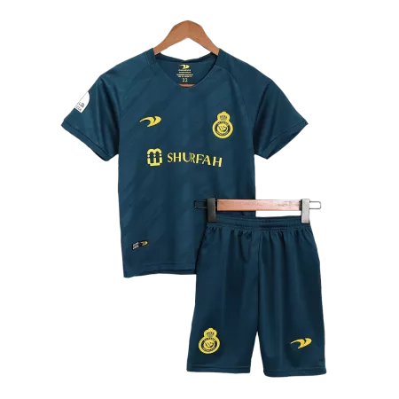 Kid's Al Nassr Away Soccer Jersey Kit(Jersey+Shorts) 2022/23 - soccerdeal