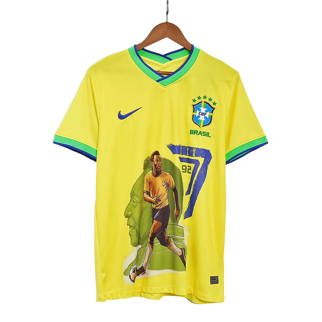 Brazil PELÉ Commemorative Home Soccer Jersey 2022