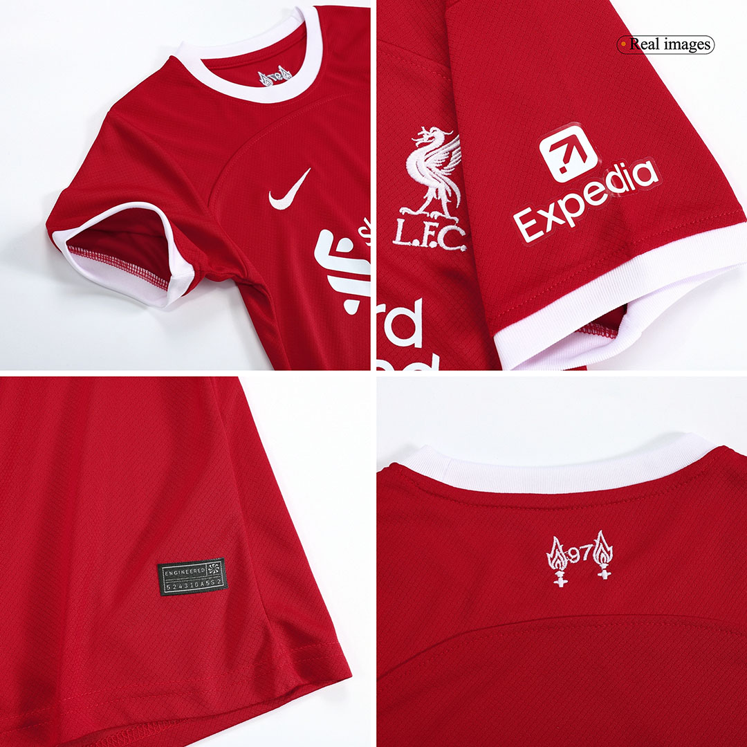 Kid's Liverpool Home Soccer Jersey Kit(Jersey+Shorts) 2023/24 - soccerdeal