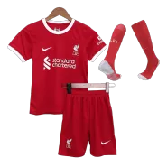 Kid's Liverpool Home Soccer Jersey Kit(Jersey+Shorts+Socks) 2023/24 - soccerdealshop