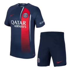 PSG Home Soccer Jersey Kit(Jersey+Shorts) 2023/24 - soccerdealshop