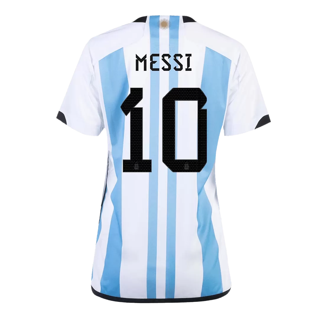 SignMESSI #10 Argentina Jersey 2022 Authentic Home -THREE STARS