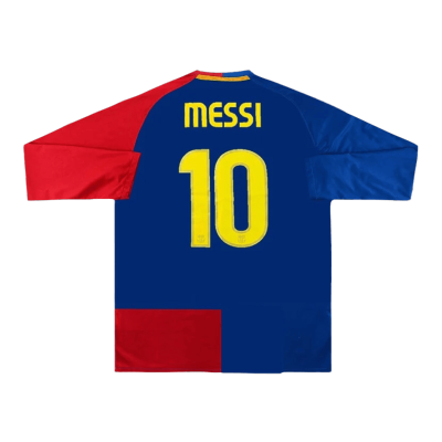 Retro MESSI #10 2008/09 Barcelona Home Long Sleeve Soccer Jersey - UCL Final - Soccerdeal