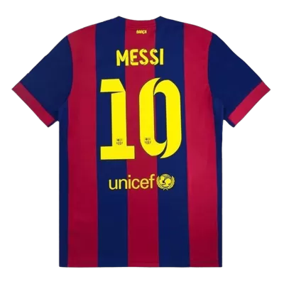 Retro MESSI #10 2014/15 Barcelona Home Soccer Jersey - Soccerdeal