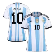 Women's MESSI #10 Argentina Home Soccer Jersey 2022 - soccerdealshop