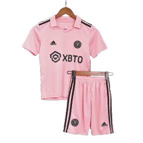 Kid's Adidas Inter Miami CF Home Soccer Jersey Kit(Jersey+Shorts) 2022 - soccerdealshop